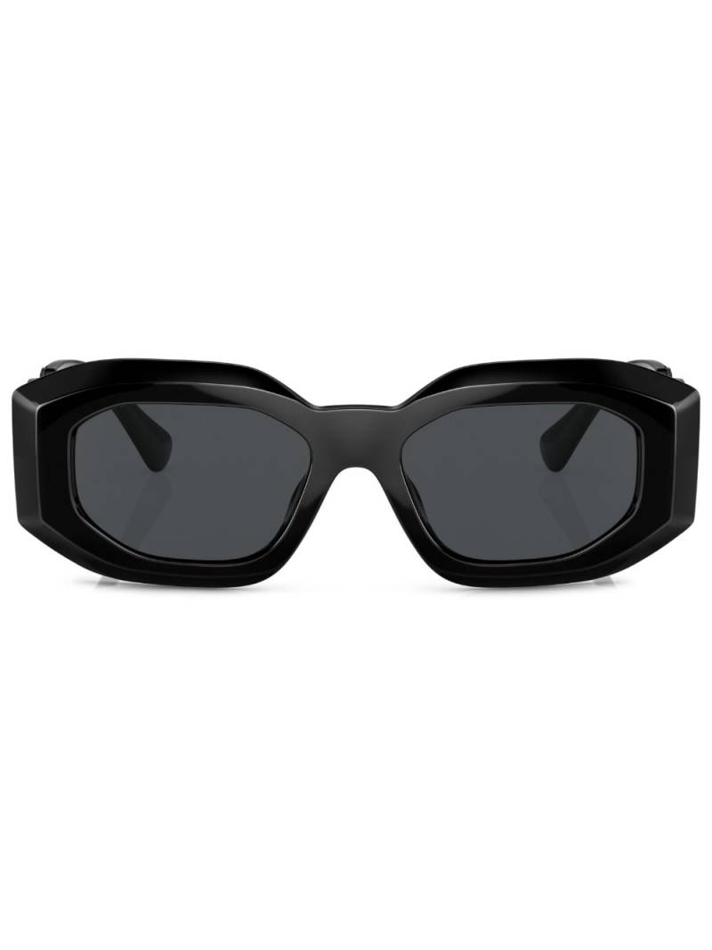 Versace Eyewear geometric-frame tinted sunglasses - Black von Versace Eyewear