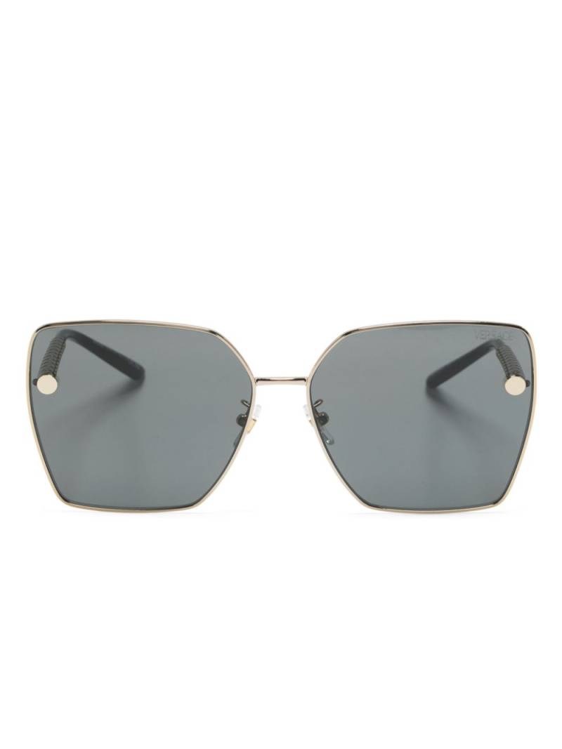 Versace Eyewear oversize-frame sunglasses - Gold von Versace Eyewear