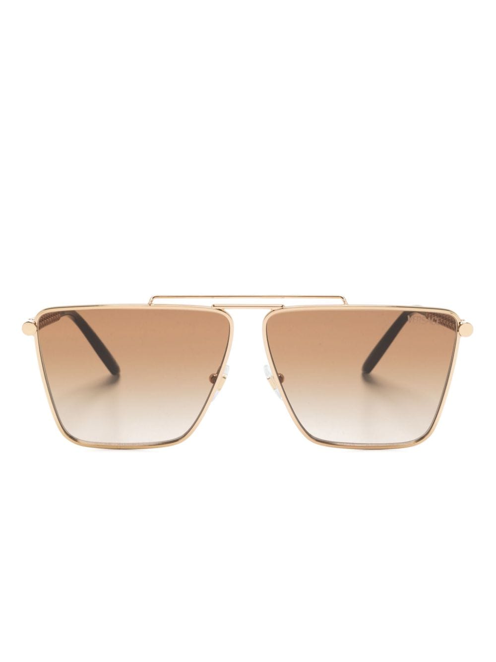 Versace Eyewear oversize-frame sunglasses - Gold von Versace Eyewear