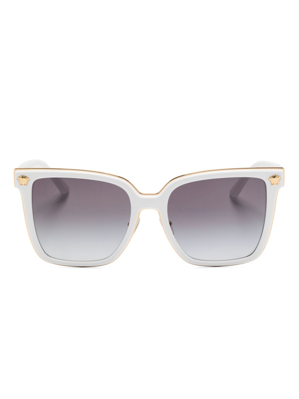 Versace Eyewear oversize-frame sunglasses - White von Versace Eyewear