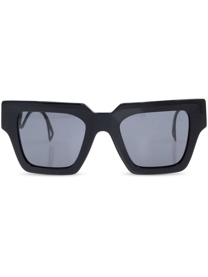 Versace Eyewear rectangle-frame sunglasses - Black von Versace Eyewear