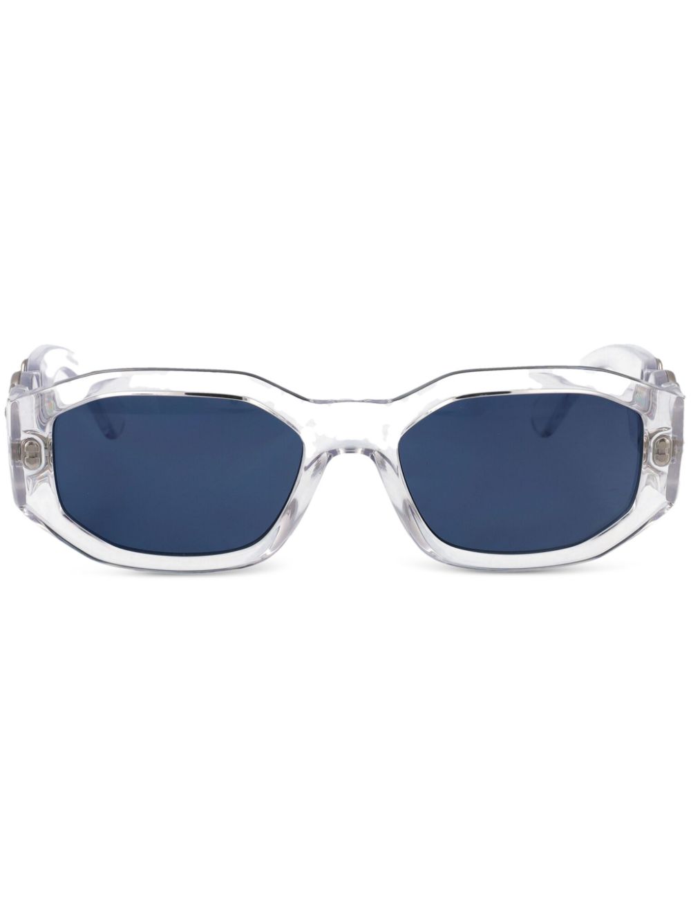 Versace Eyewear rectangle-frame sunglasses - White von Versace Eyewear