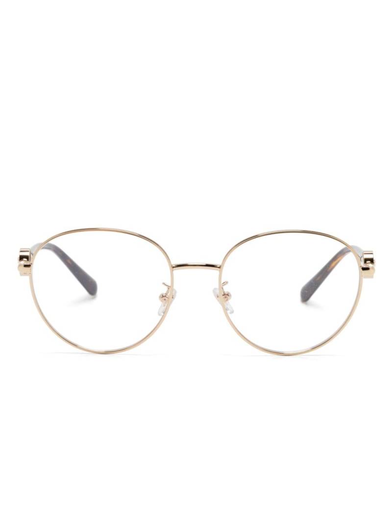 Versace Eyewear round-frame glasses - Brown von Versace Eyewear