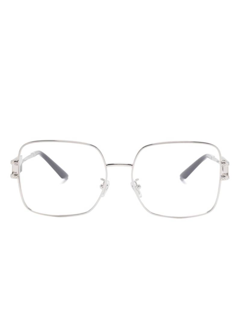 Versace Eyewear square-frame glasses - Silver von Versace Eyewear