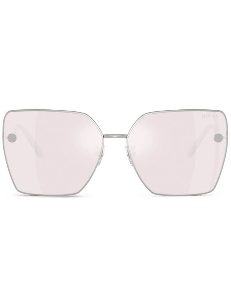 Versace Eyewear square frame sunglasses - Silver von Versace Eyewear