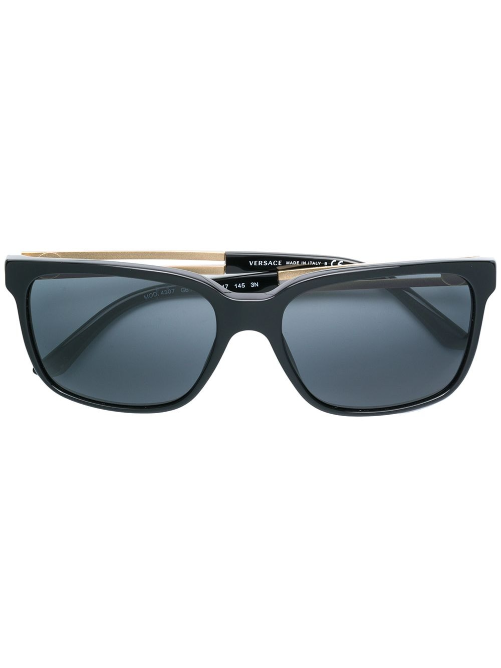 Versace Eyewear thin framed sunglasses - Black von Versace Eyewear