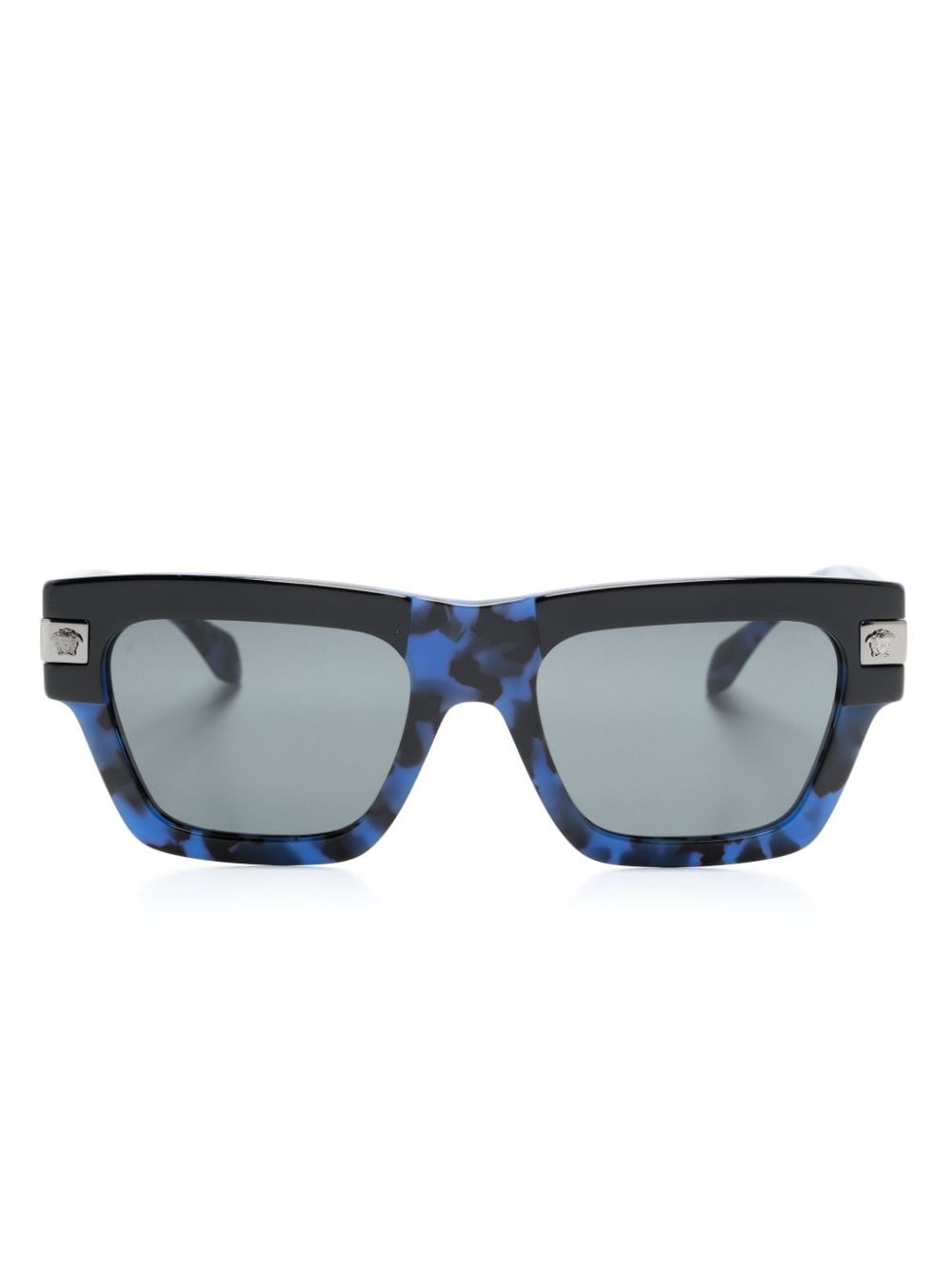 Versace Eyewear tortoiseshell rectangle-frame sunglasses - Blue von Versace Eyewear