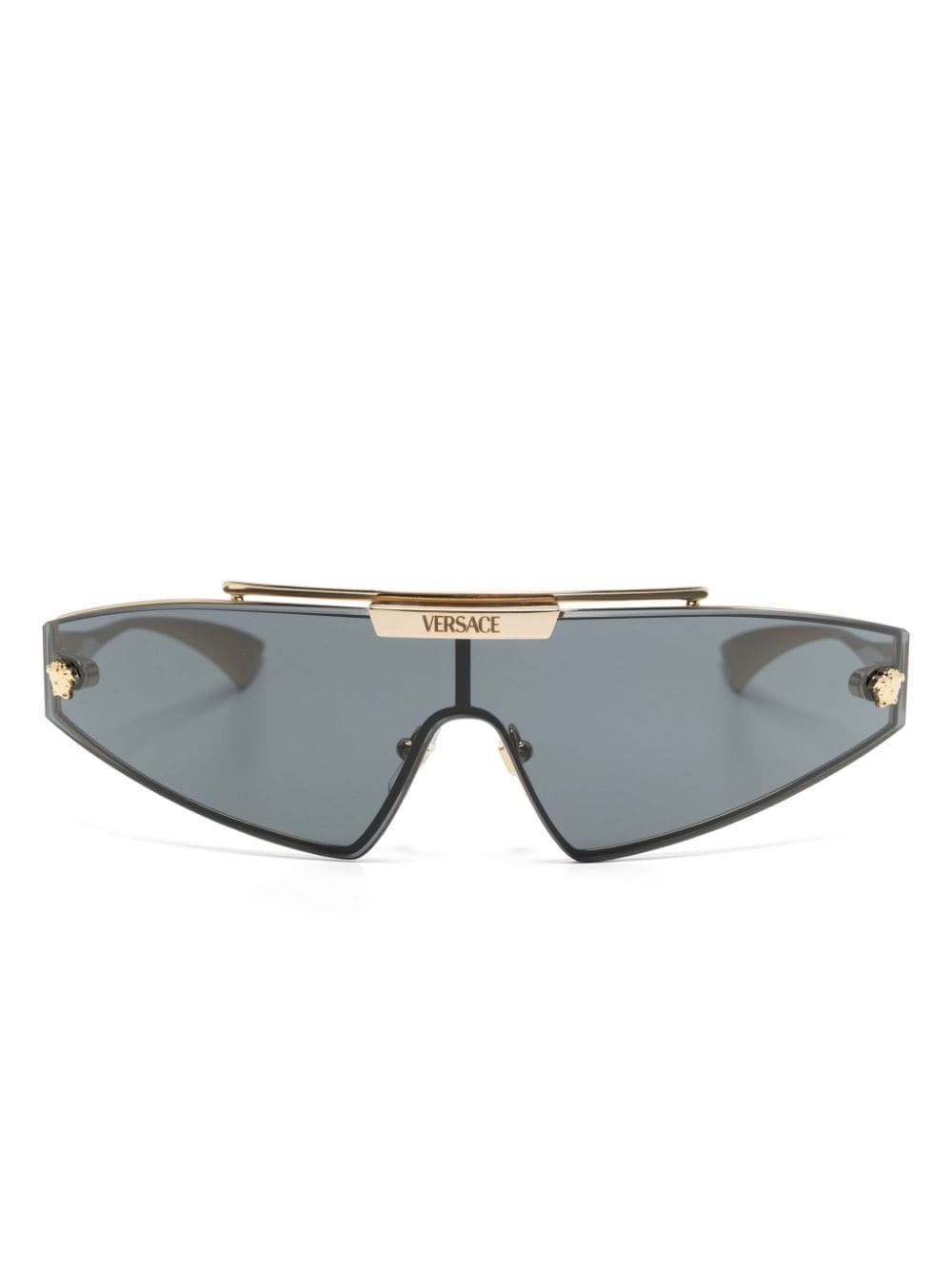 Versace Eyewear wraparound-frame sunglasses - Gold von Versace Eyewear