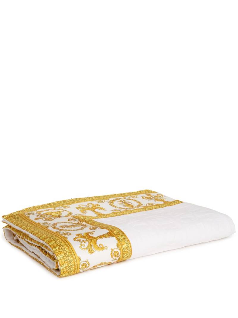 Versace I Love Baroque beach towel - White von Versace