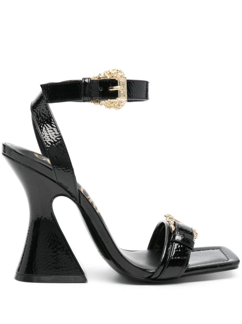 Versace Jeans Couture 110mm buckle-detail sandals - Black von Versace Jeans Couture