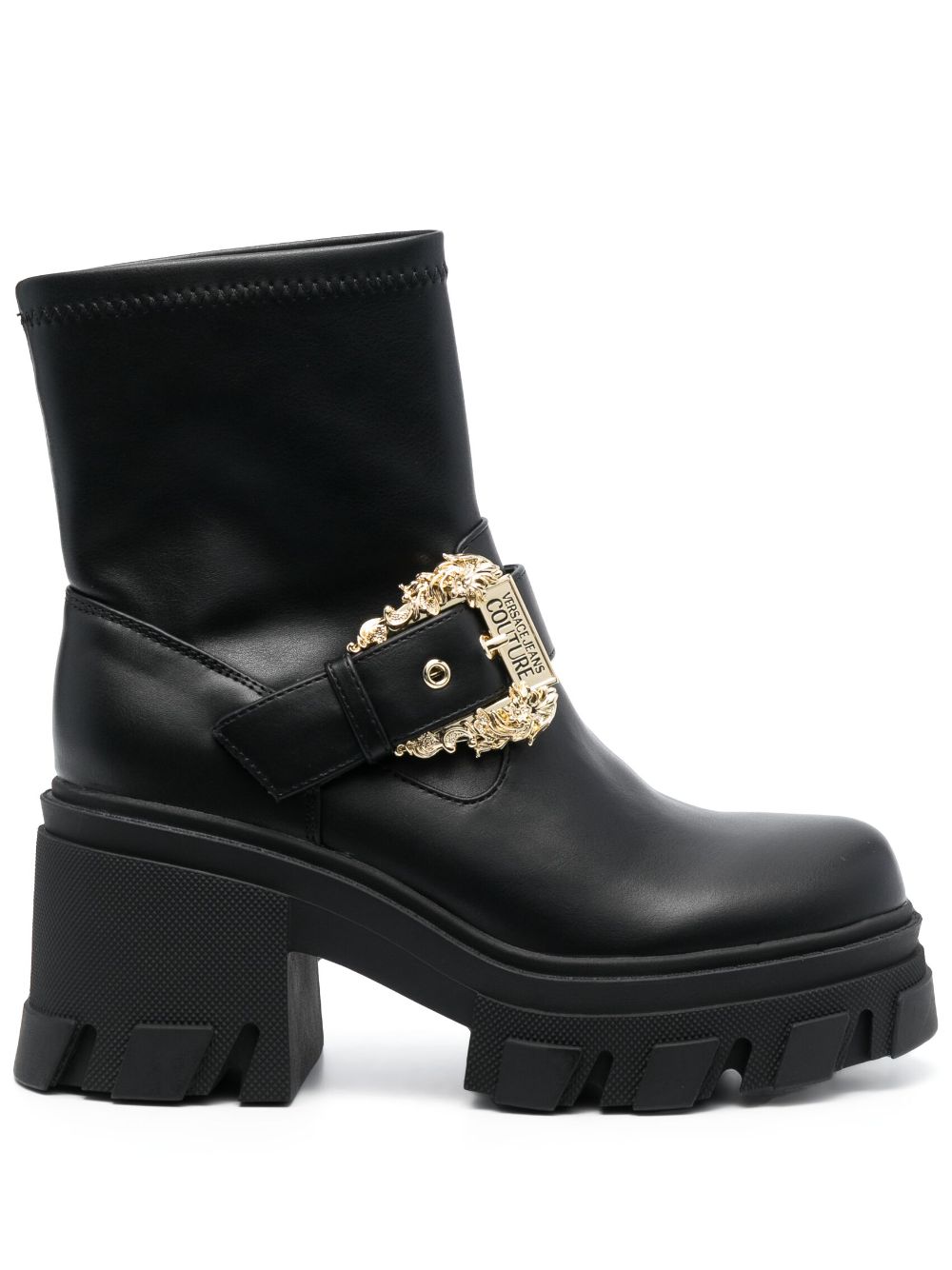 Versace Jeans Couture 75mm decorative-buckle boots - Black von Versace Jeans Couture