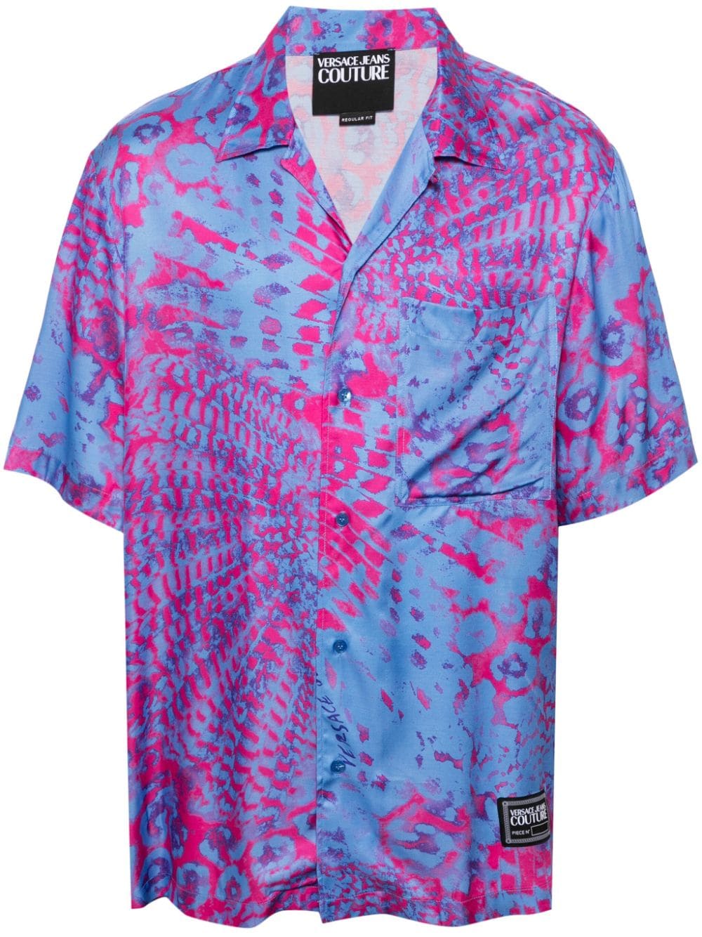 Versace Jeans Couture Animalier-print shirt - Blue von Versace Jeans Couture