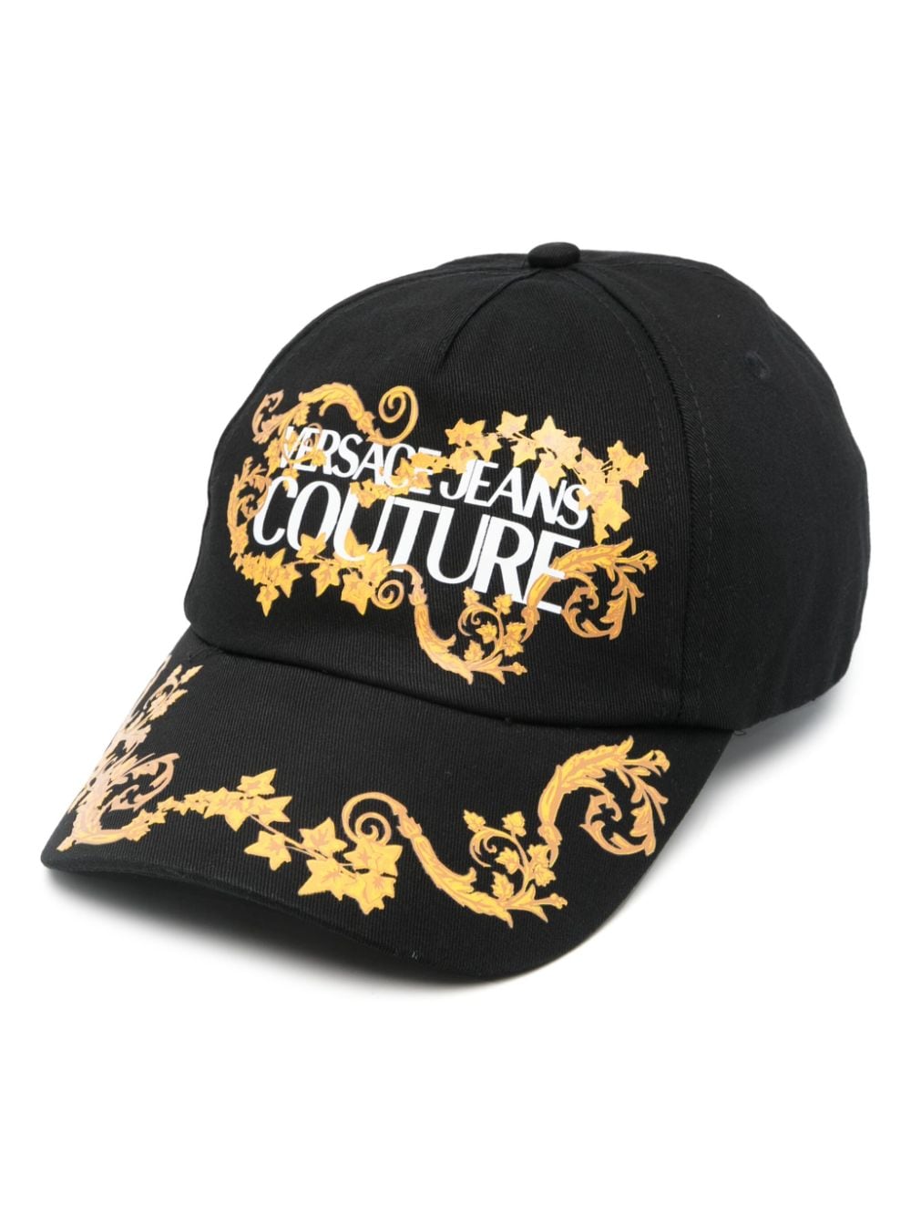 Versace Jeans Couture Barocco Logo cap - Black von Versace Jeans Couture