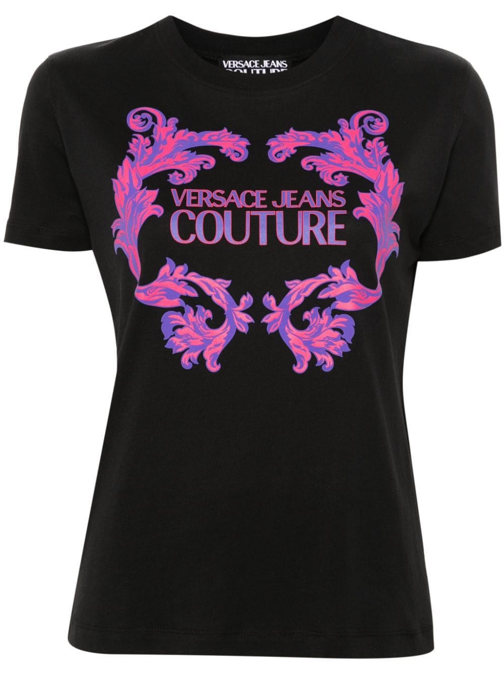Versace Jeans Couture Barocco-print T-shirt - Black von Versace Jeans Couture