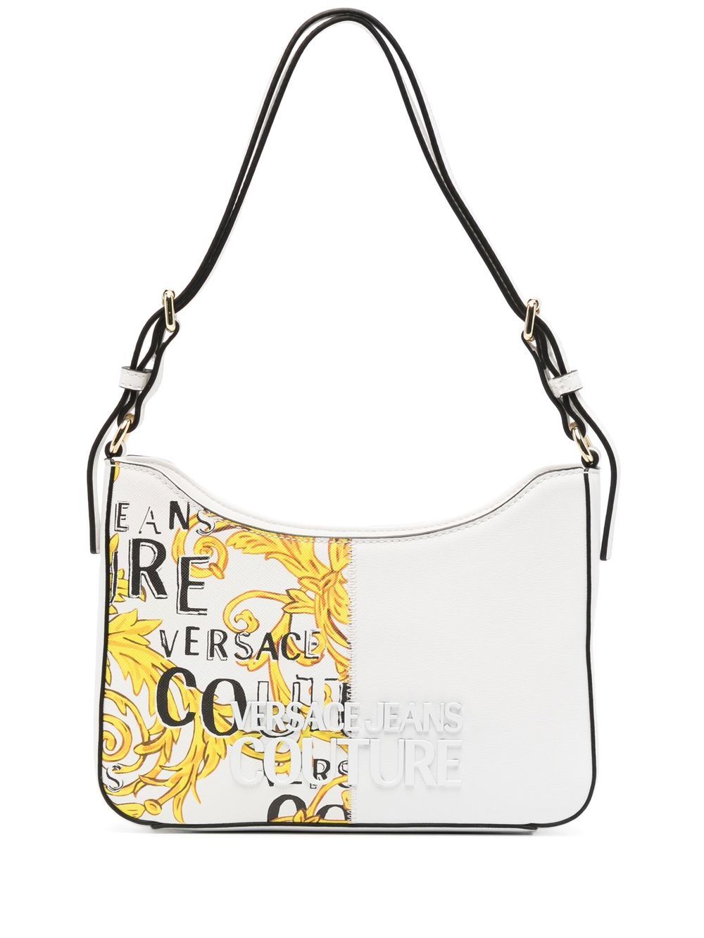 Versace Jeans Couture Barocco print shoulder bag - White von Versace Jeans Couture