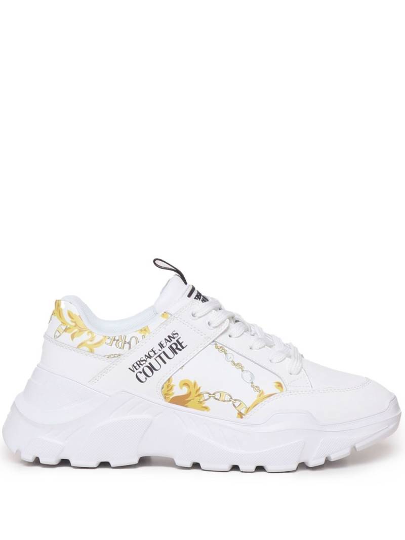 Versace Jeans Couture Barocco sneakers - White von Versace Jeans Couture