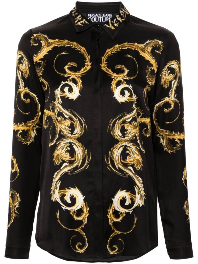 Versace Jeans Couture Baroccoflage-print shirt - Black von Versace Jeans Couture