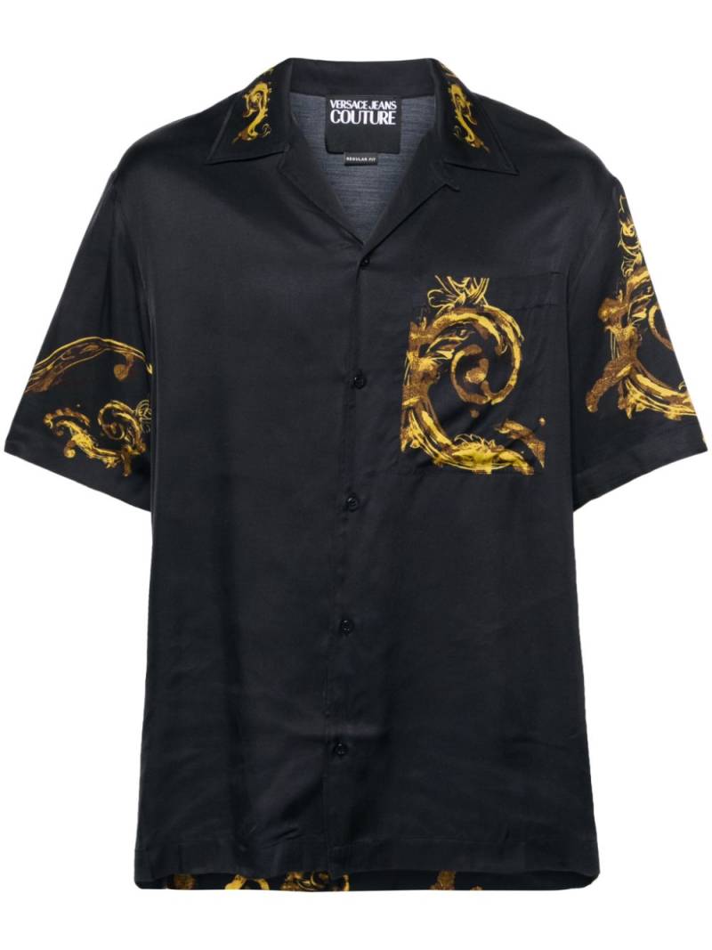 Versace Jeans Couture Baroccoflage-print short-sleeve shirt - Black von Versace Jeans Couture