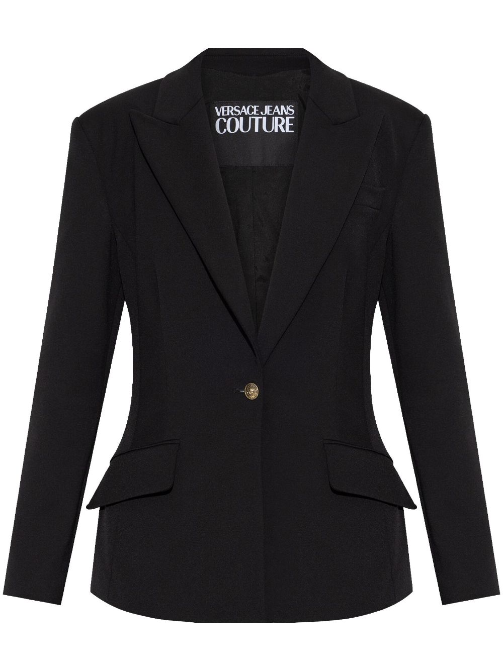 Versace Jeans Couture Baroque-buckle blazer - Black von Versace Jeans Couture