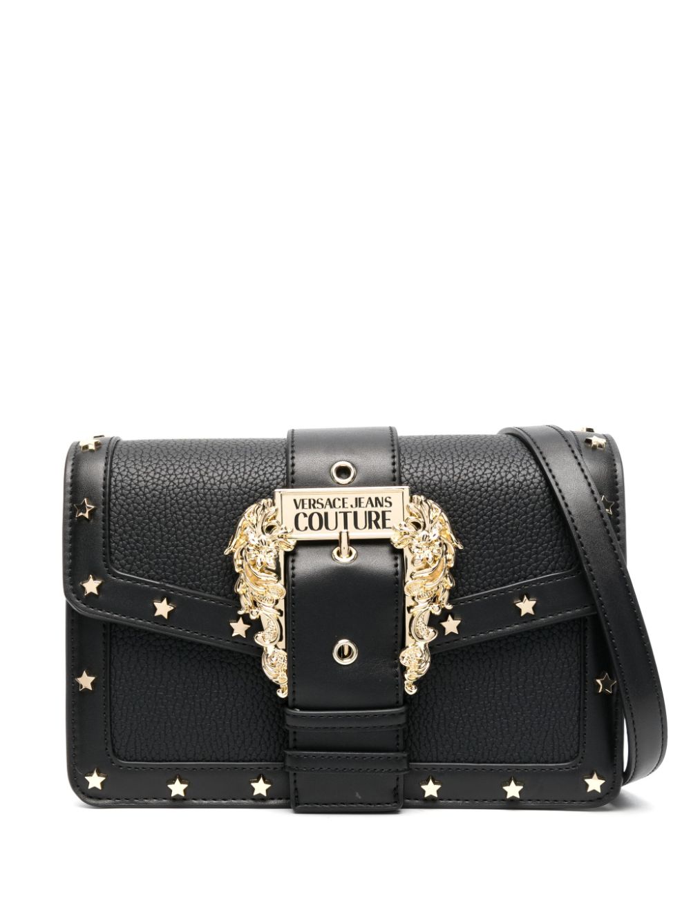 Versace Jeans Couture Baroque-buckle faux-leather bag - Black von Versace Jeans Couture