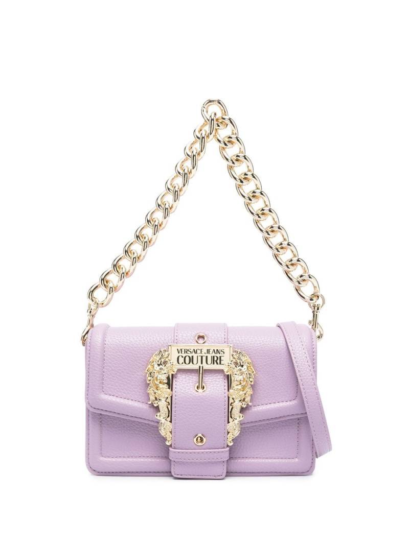 Versace Jeans Couture Baroque buckle shoulder bag - Purple von Versace Jeans Couture