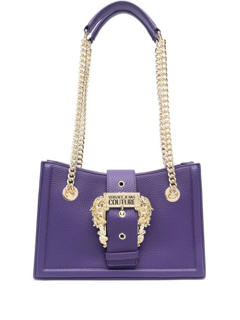 Versace Jeans Couture Baroque-buckle shoulder bag - Purple von Versace Jeans Couture