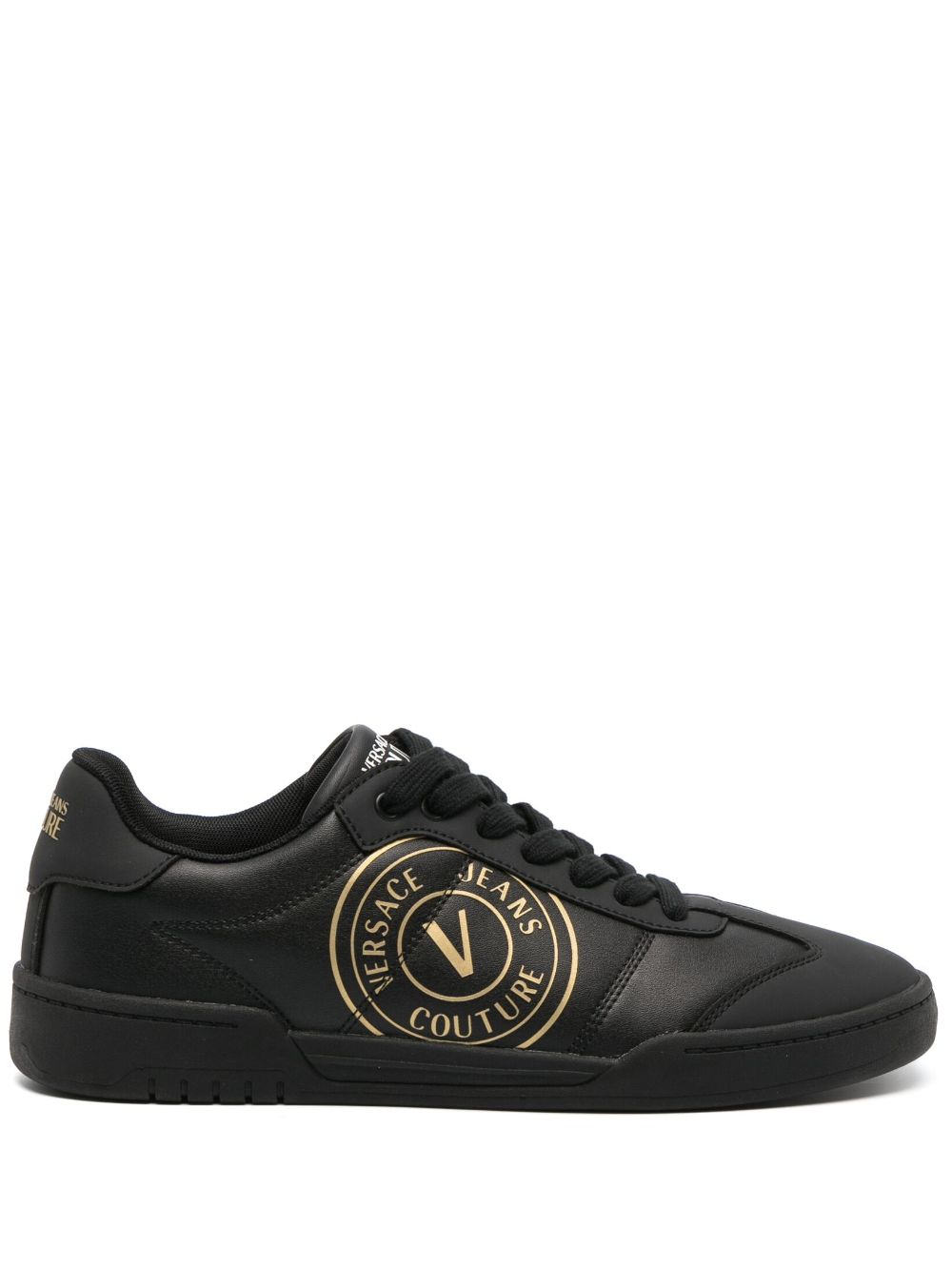 Versace Jeans Couture Brooklyn V-Emblem sneakers - Black von Versace Jeans Couture