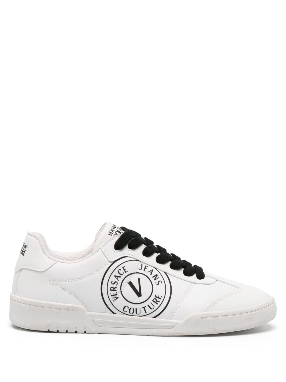 Versace Jeans Couture Brooklyn V-Emblem sneakers - White von Versace Jeans Couture
