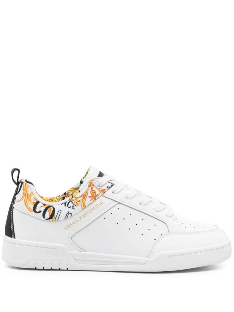 Versace Jeans Couture Brooklyn patent-leather sneakers - White von Versace Jeans Couture