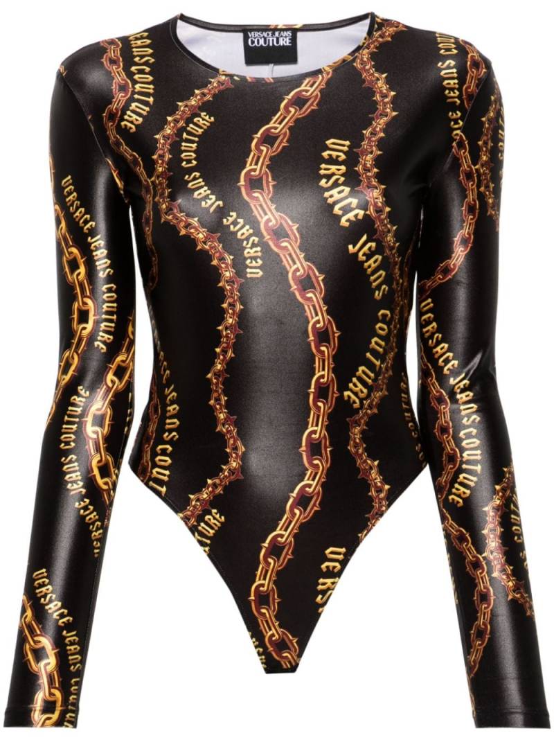 Versace Jeans Couture Chain Couture bodysuit - Black von Versace Jeans Couture