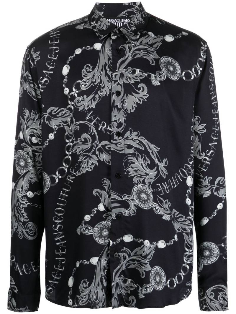 Versace Jeans Couture Chain Couture long-sleeve shirt - Black von Versace Jeans Couture