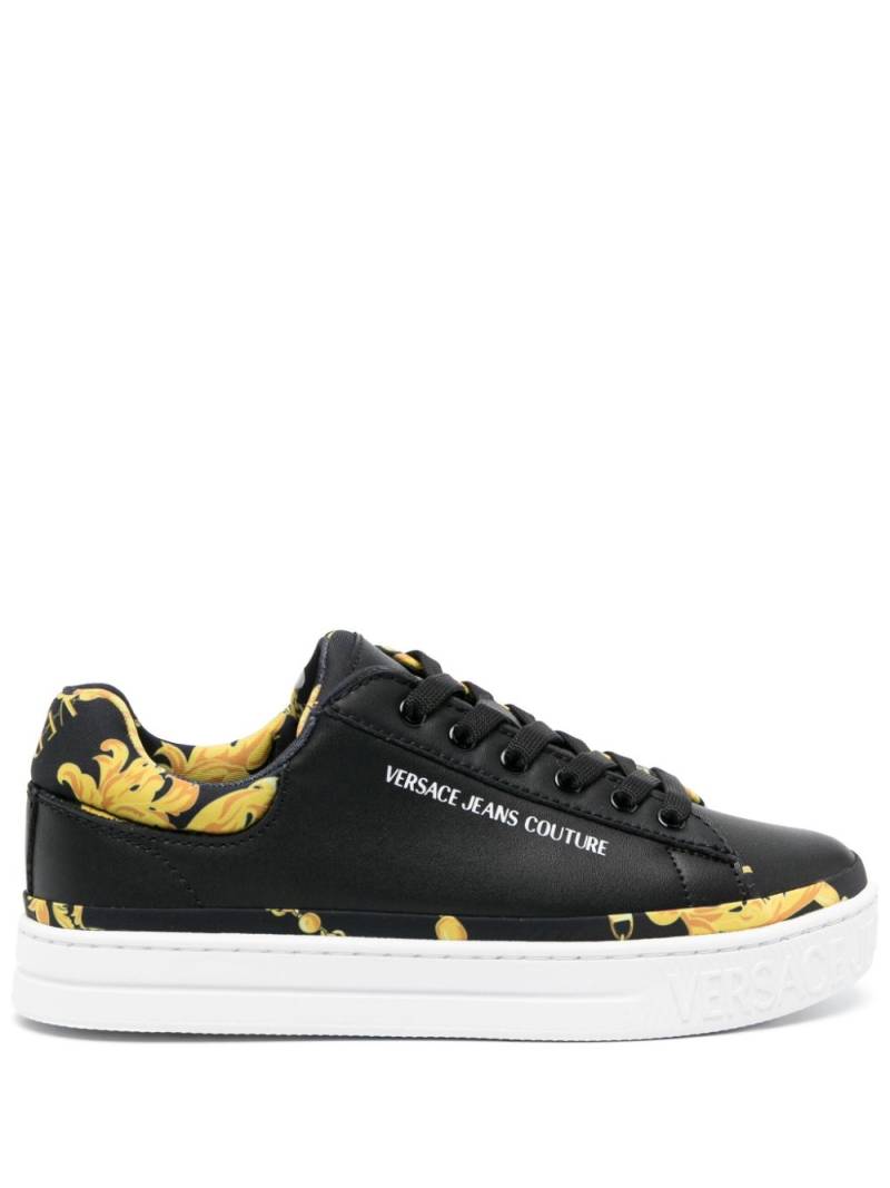 Versace Jeans Couture Chain Couture-print low-top sneakers - Black von Versace Jeans Couture