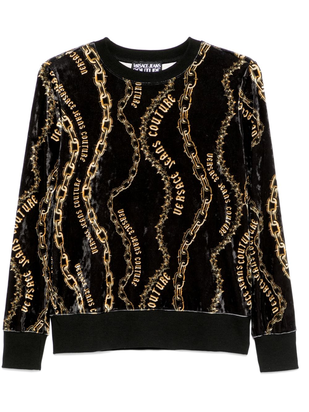 Versace Jeans Couture Chain Couture sweatshirt - Black von Versace Jeans Couture