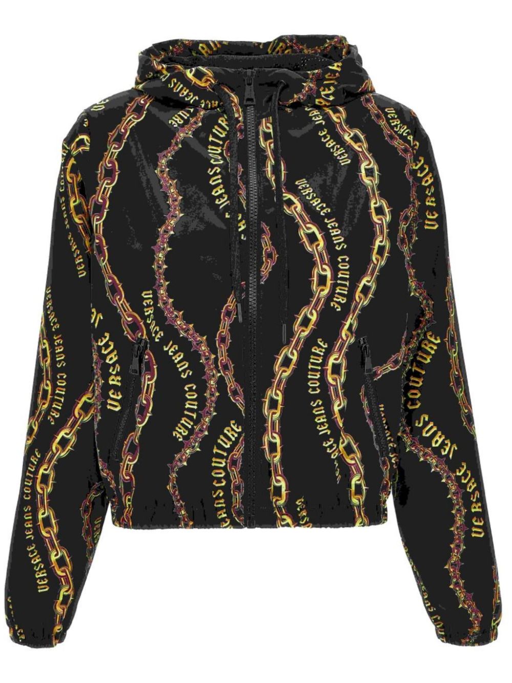 Versace Jeans Couture Chain Couture zip hoodie - Black von Versace Jeans Couture