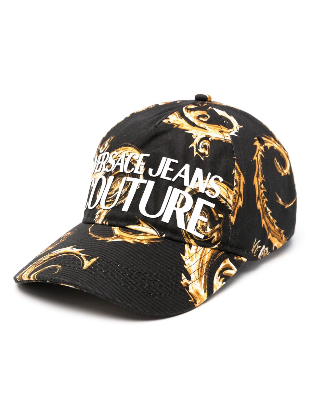 Versace Jeans Couture Chrome Couture-print baseball cap - Black von Versace Jeans Couture