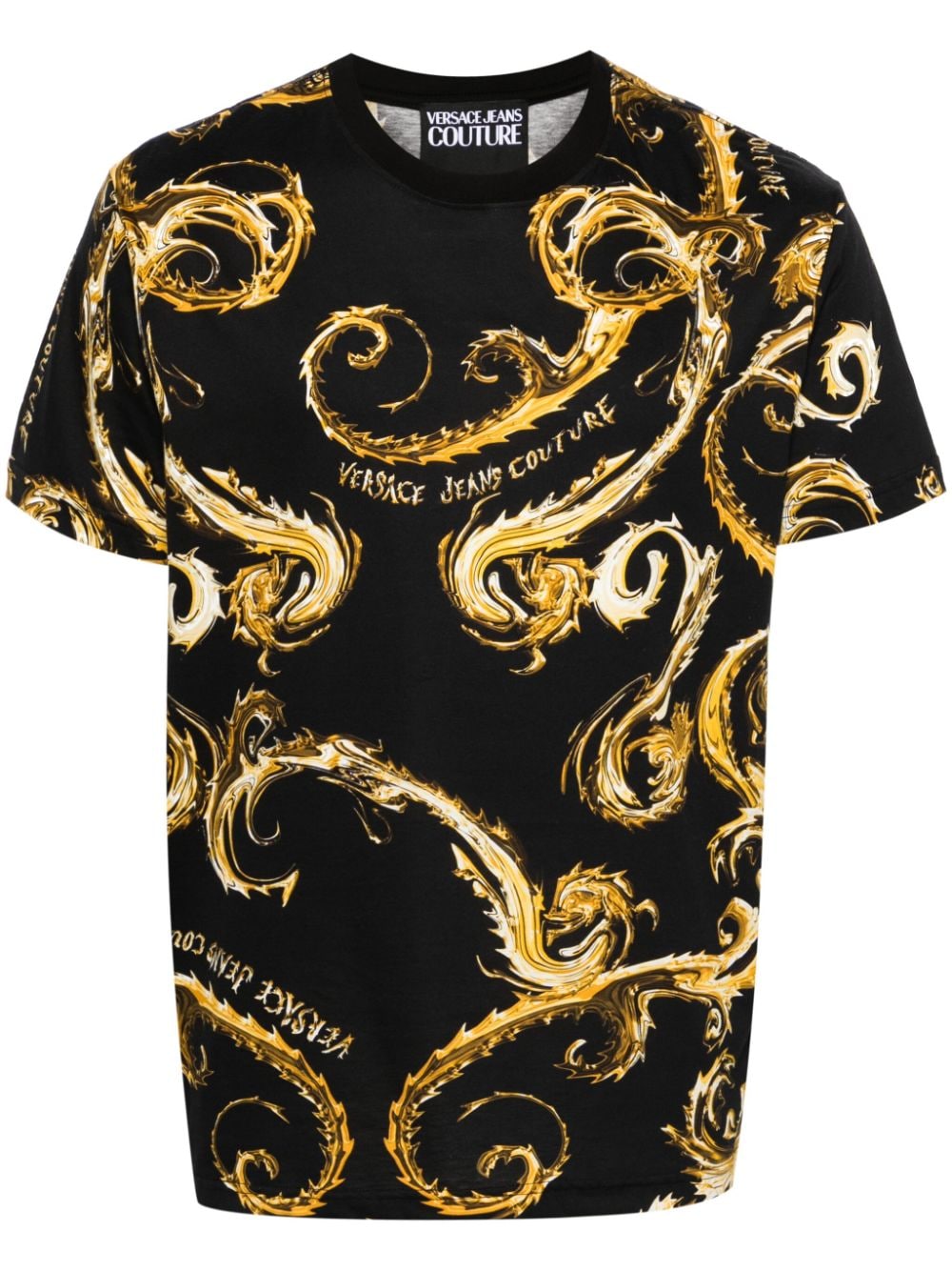 Versace Jeans Couture Chromo Couture T-shirt - Black von Versace Jeans Couture