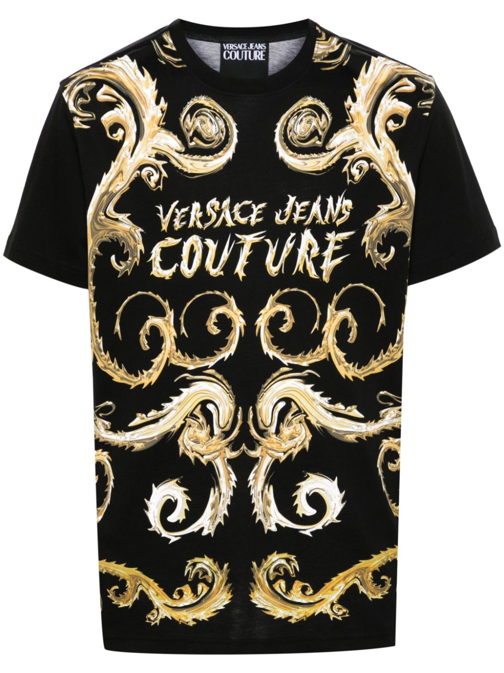 Versace Jeans Couture Chromo Couture T-shirt - Black von Versace Jeans Couture