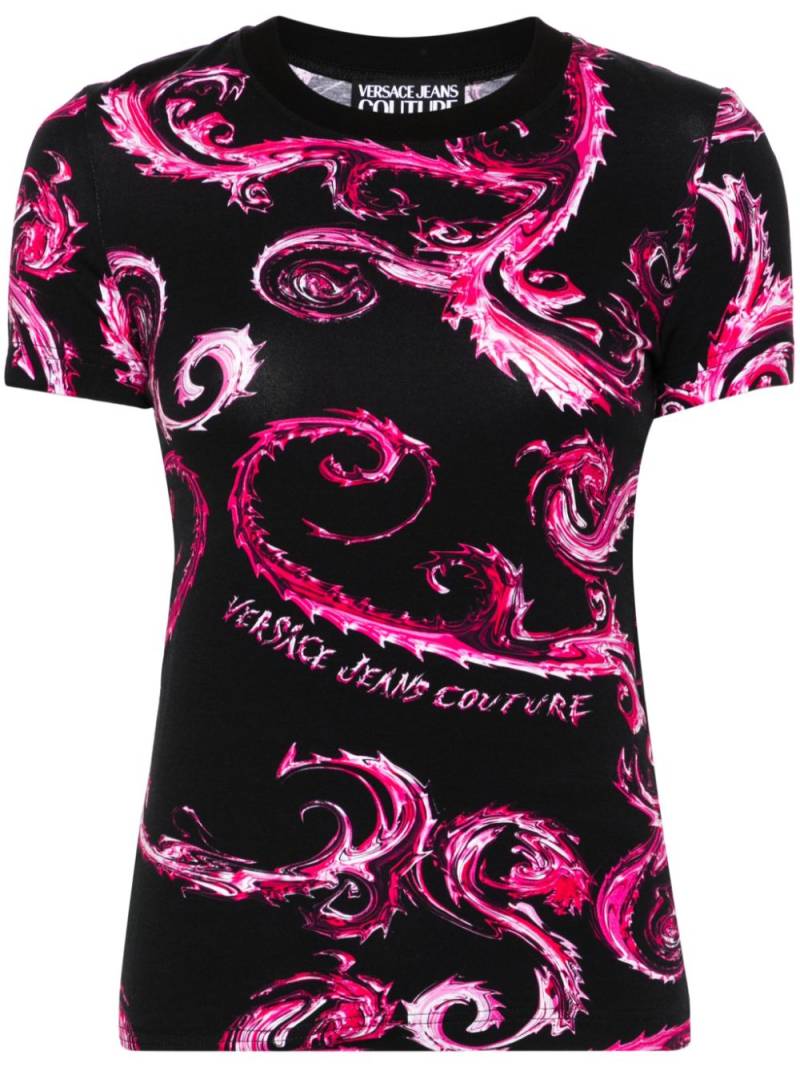 Versace Jeans Couture Chromo Couture T-shirt - Black von Versace Jeans Couture