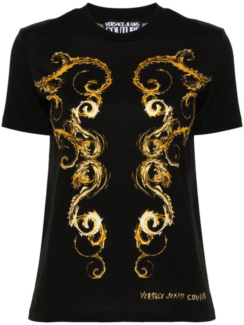 Versace Jeans Couture Chromo Couture T-shirt - Black von Versace Jeans Couture