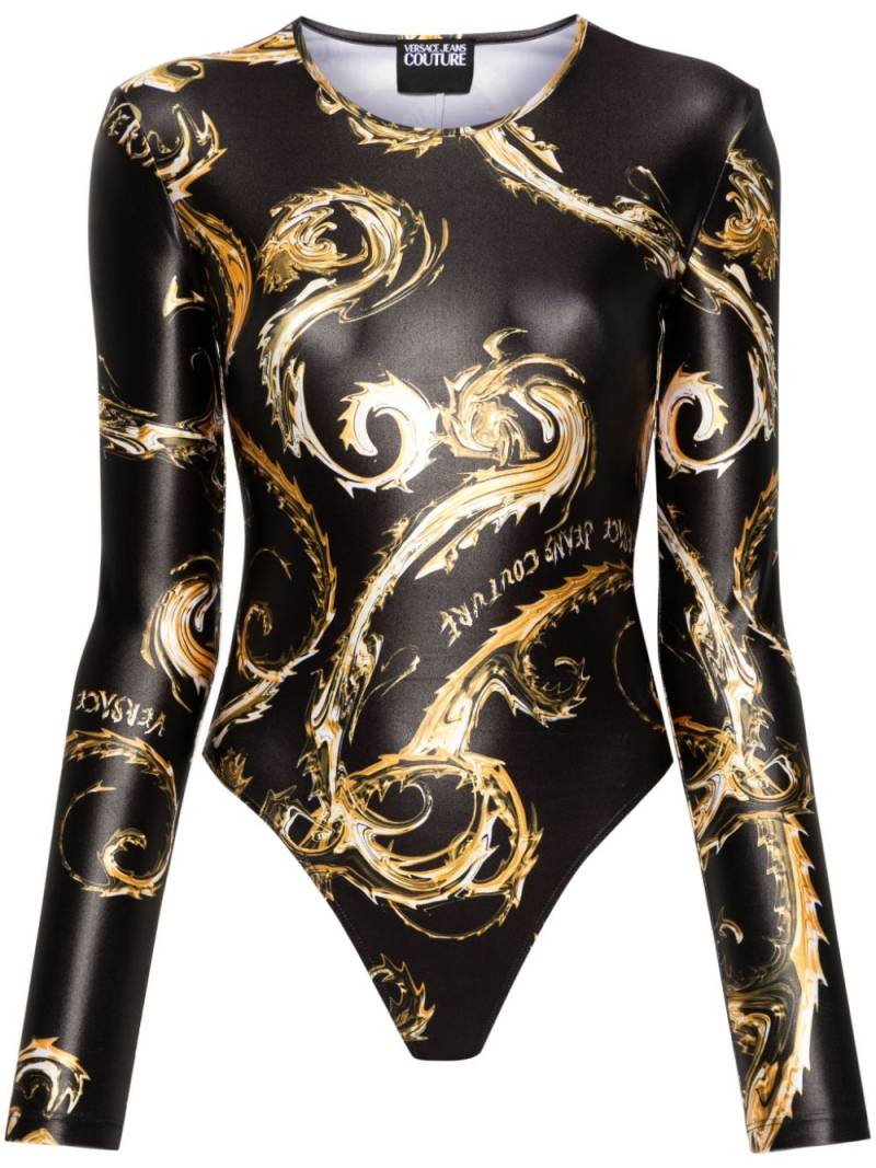 Versace Jeans Couture Chromo Couture bodysuit - Black von Versace Jeans Couture