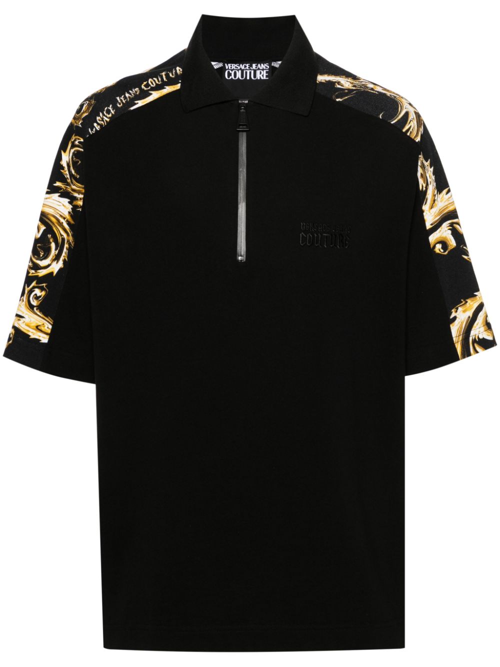 Versace Jeans Couture Chromo Couture polo shirt - Black von Versace Jeans Couture