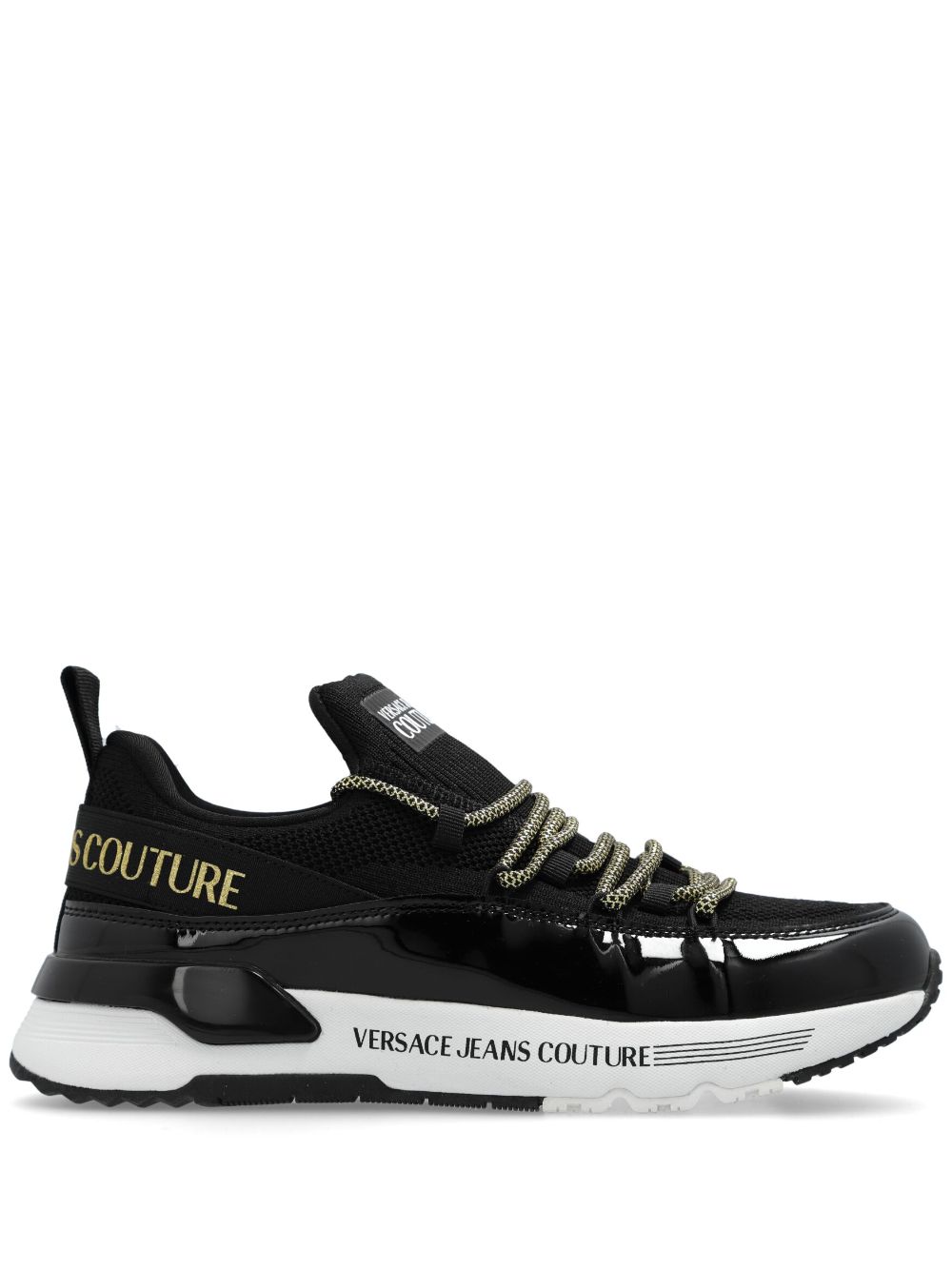 Versace Jeans Couture Dynamic logo-print sneakers - Black von Versace Jeans Couture