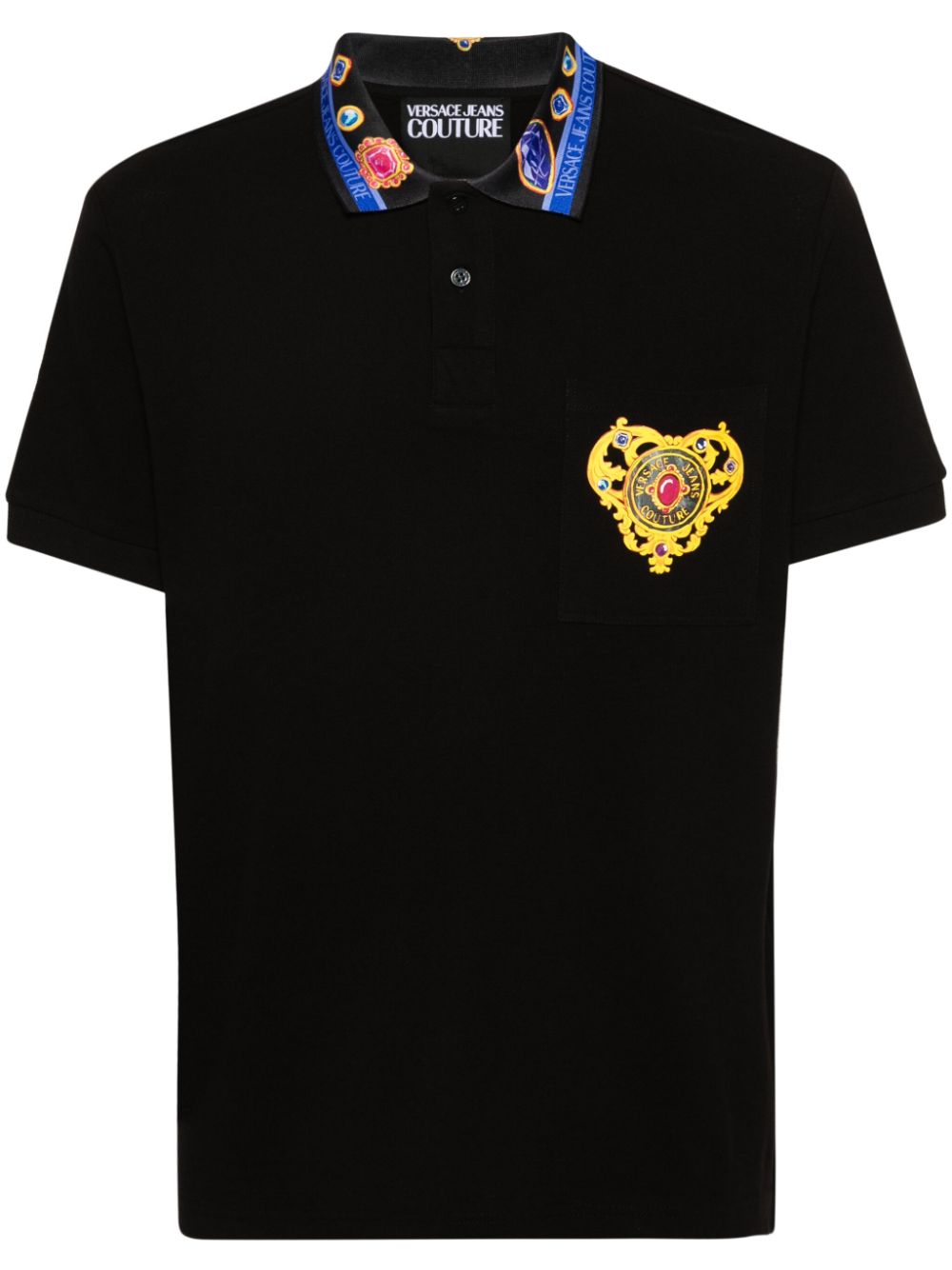 Versace Jeans Couture Heart Couture polo shirt - Black von Versace Jeans Couture