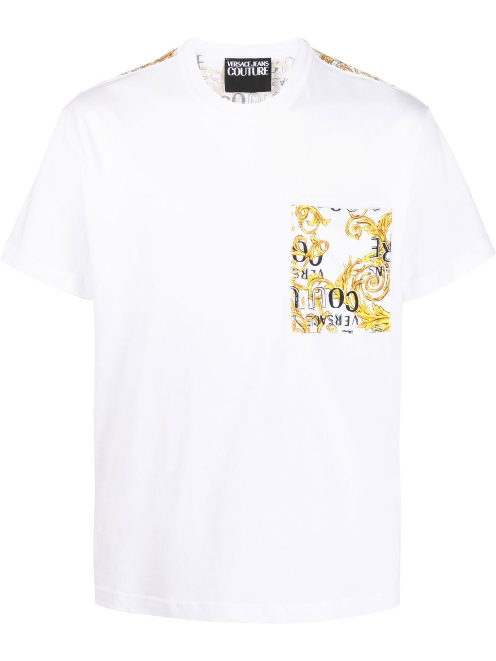 Versace Jeans Couture Logo Couture contrasting T-shirt - White von Versace Jeans Couture