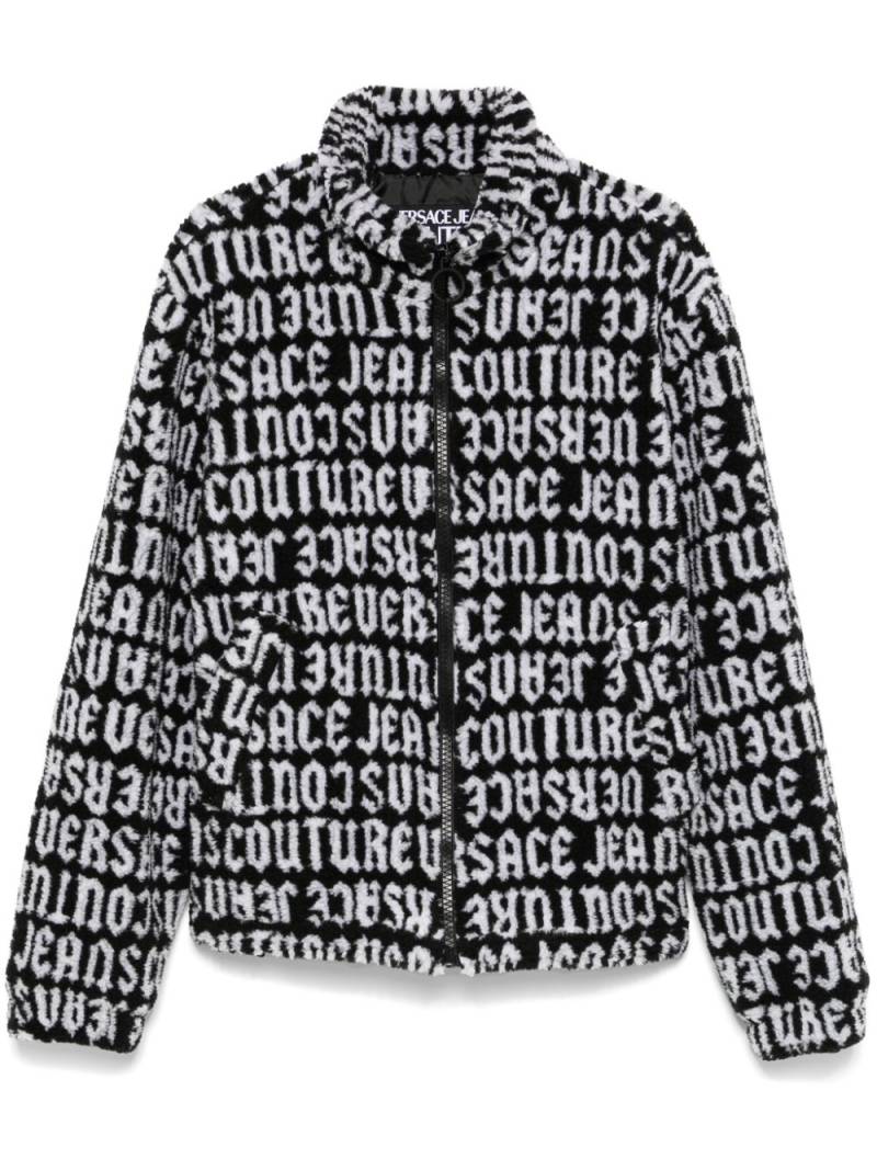 Versace Jeans Couture Logomania Teddy jacket - Black von Versace Jeans Couture