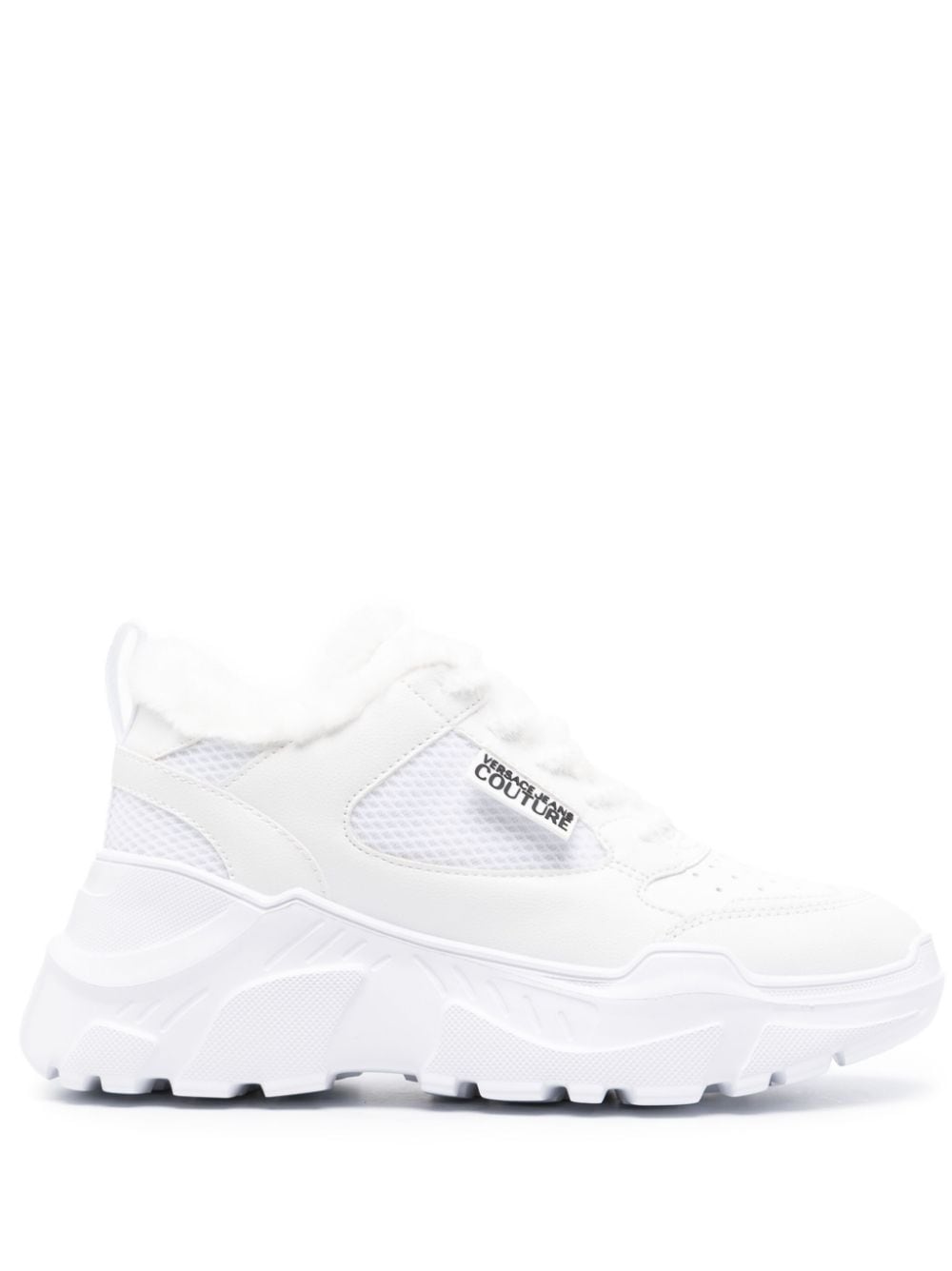 Versace Jeans Couture Speedtrack fur-lining sneakers - White von Versace Jeans Couture