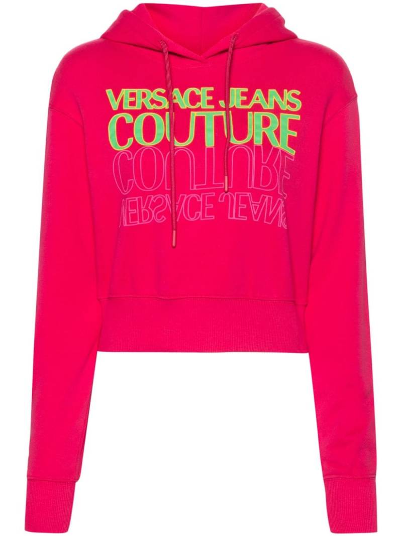 Versace Jeans Couture Upside Down cropped sweatshirt - Pink von Versace Jeans Couture