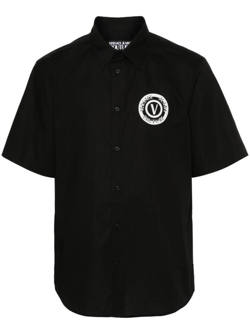 Versace Jeans Couture V-Emblem cotton shirt - Black von Versace Jeans Couture