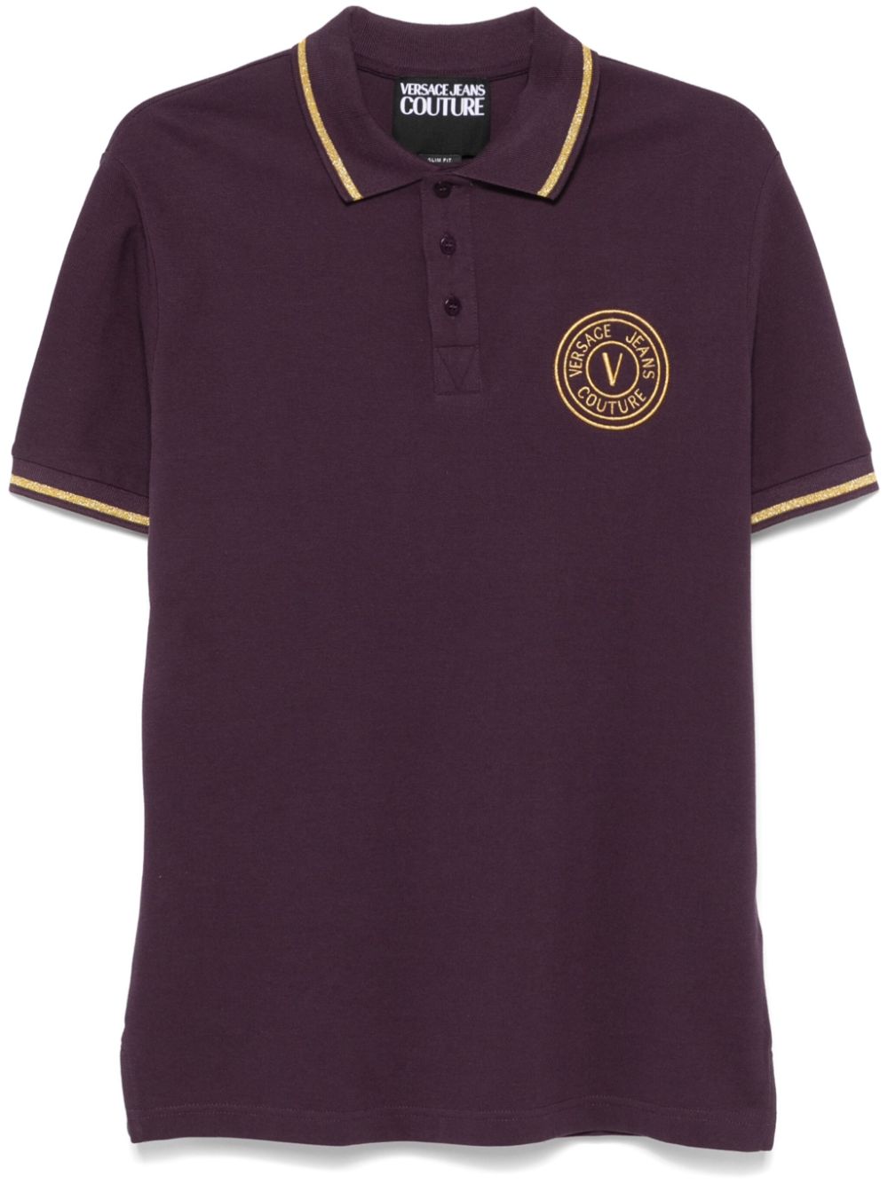 Versace Jeans Couture V-Emblem polo shirt - Purple von Versace Jeans Couture