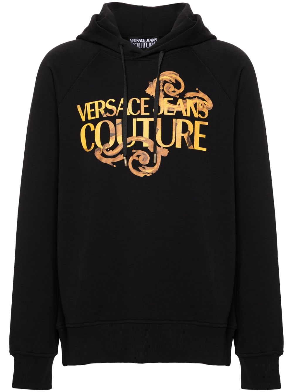 Versace Jeans Couture Watercolour Couture-logo hoodie - Black von Versace Jeans Couture